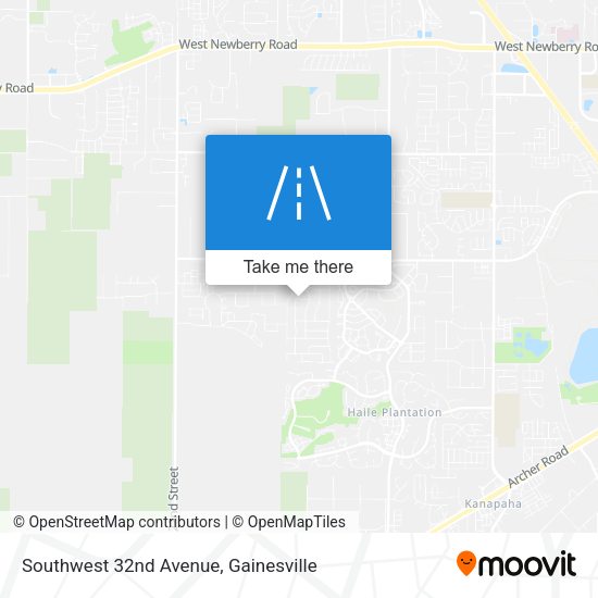 Southwest 32nd Avenue map