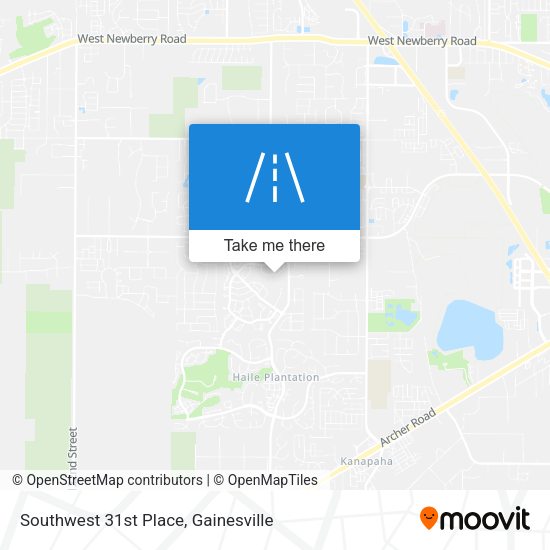 Southwest 31st Place map