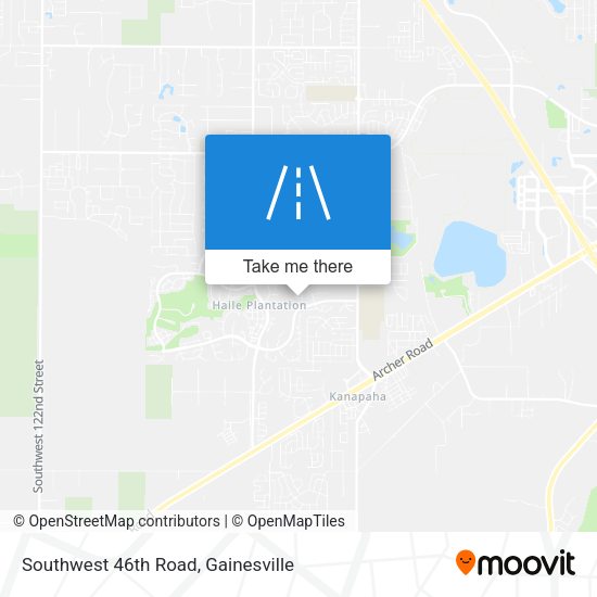 Southwest 46th Road map