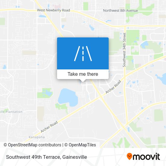 Southwest 49th Terrace map