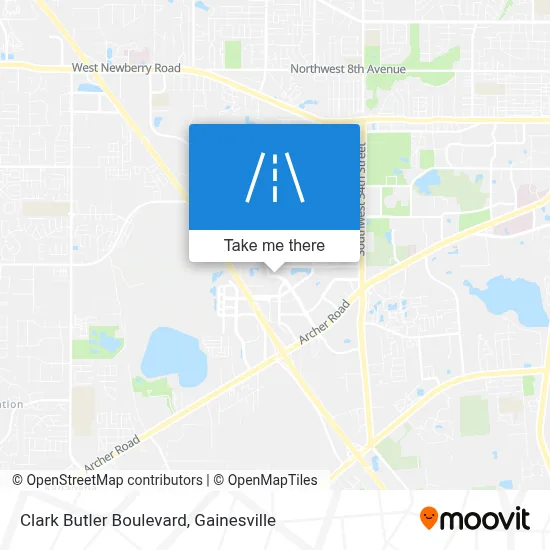 Clark Butler Boulevard map