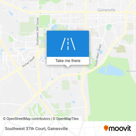 Southwest 37th Court map