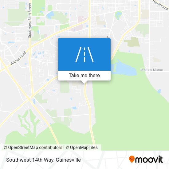 Southwest 14th Way map