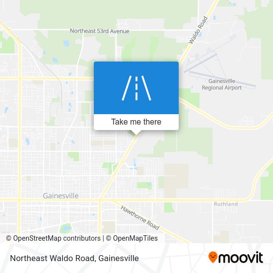 Northeast Waldo Road map