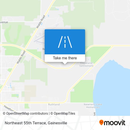 Northeast 55th Terrace map