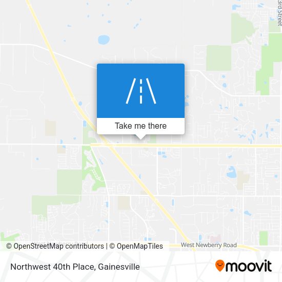 Northwest 40th Place map