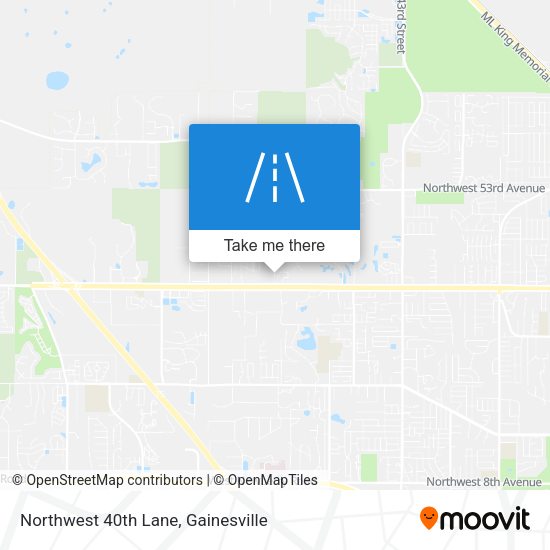 Northwest 40th Lane map