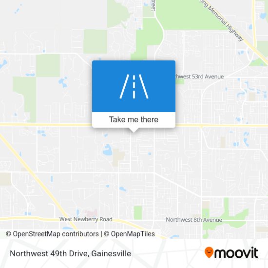 Northwest 49th Drive map