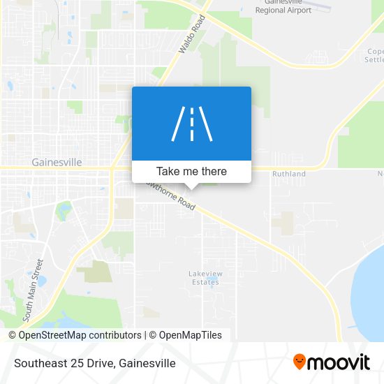 Southeast 25 Drive map
