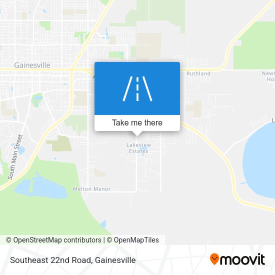 Southeast 22nd Road map