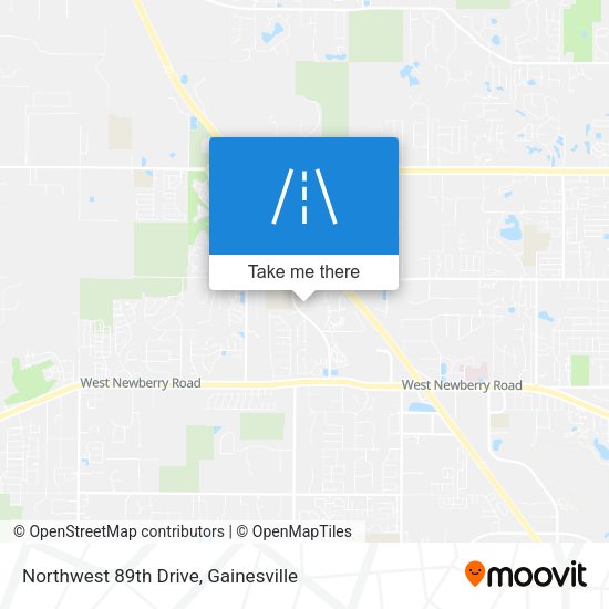 Northwest 89th Drive map