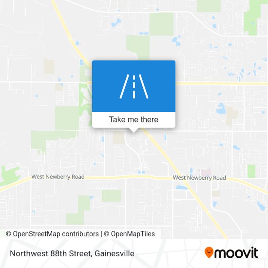 Northwest 88th Street map