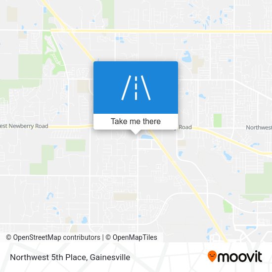 Northwest 5th Place map