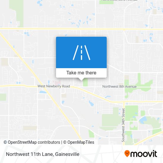 Northwest 11th Lane map