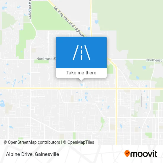 Alpine Drive map