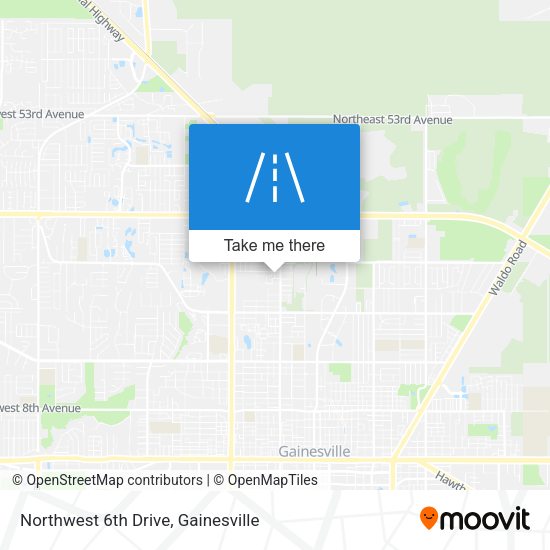 Northwest 6th Drive map