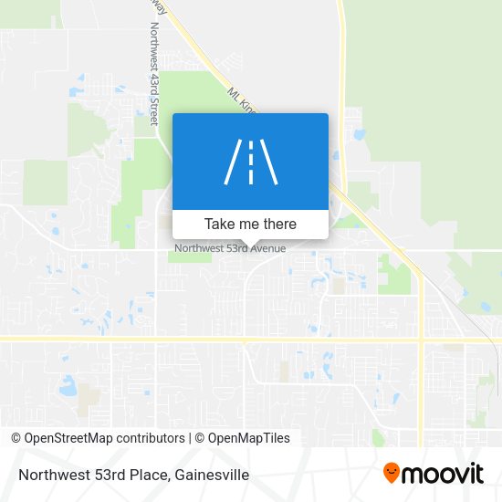 Northwest 53rd Place map