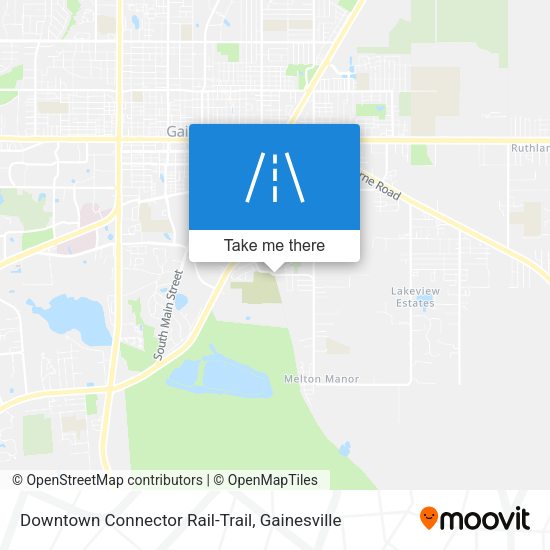 Downtown Connector Rail-Trail map
