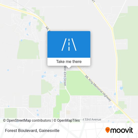 Forest Boulevard map