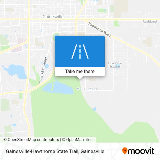 Mapa de Gainesville-Hawthorne State Trail