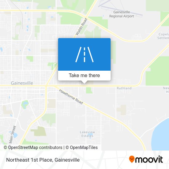 Northeast 1st Place map
