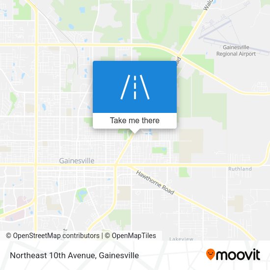 Northeast 10th Avenue map