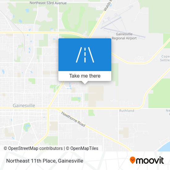 Northeast 11th Place map