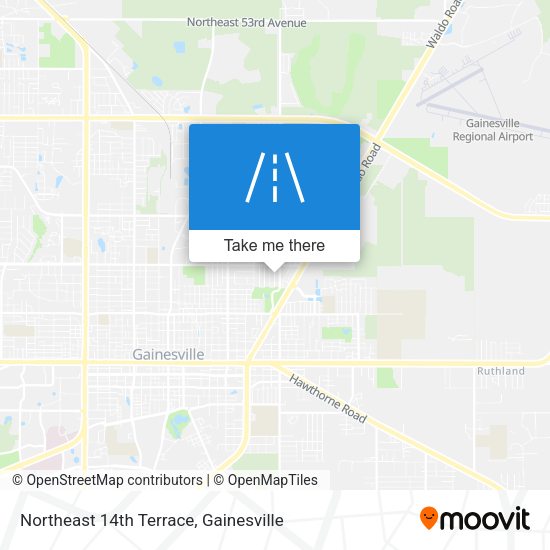 Northeast 14th Terrace map