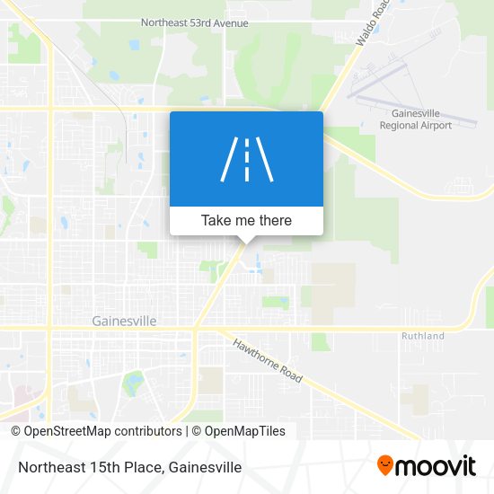Northeast 15th Place map