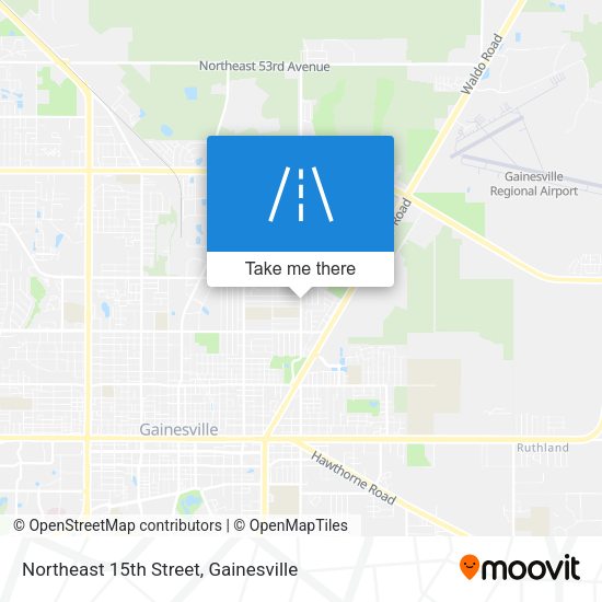 Northeast 15th Street map