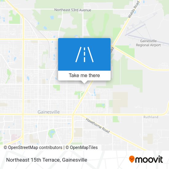 Northeast 15th Terrace map