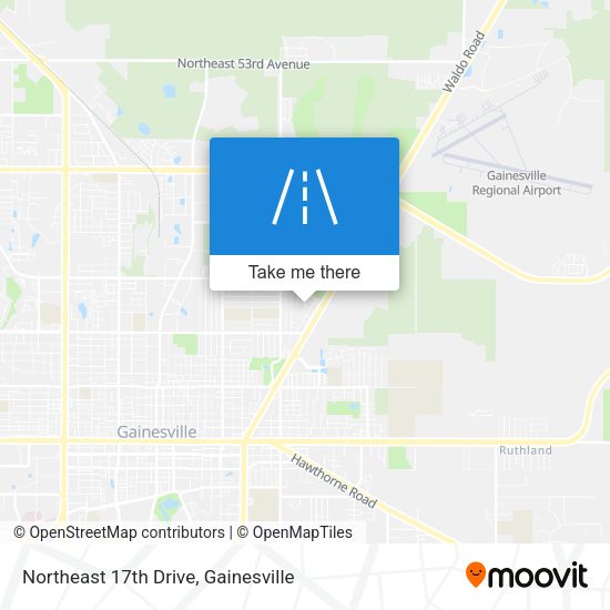 Northeast 17th Drive map