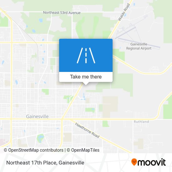 Northeast 17th Place map