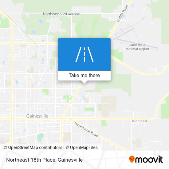 Mapa de Northeast 18th Place