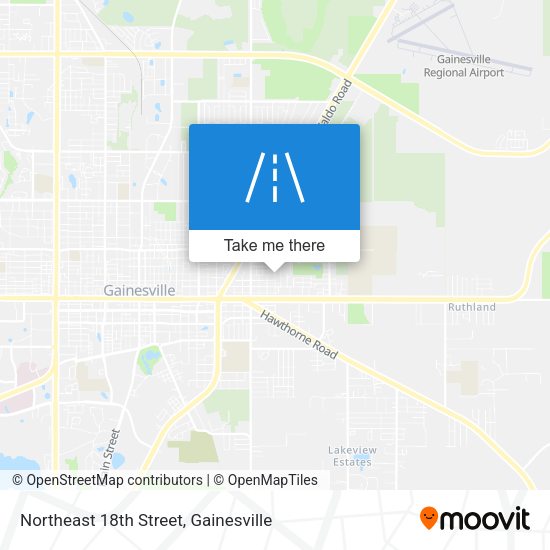 Mapa de Northeast 18th Street