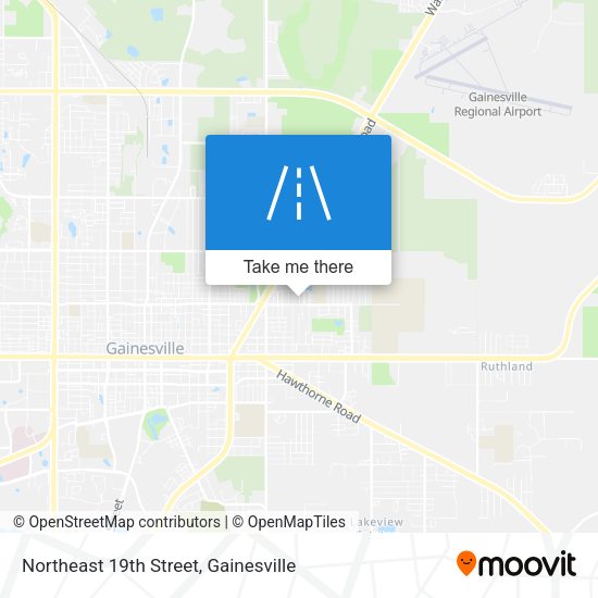 Northeast 19th Street map