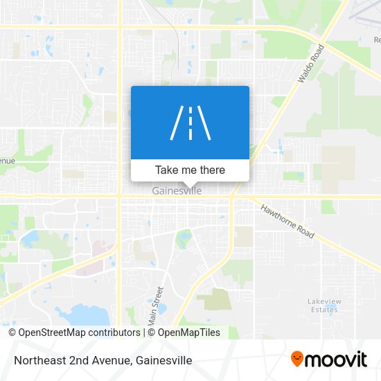 Northeast 2nd Avenue map