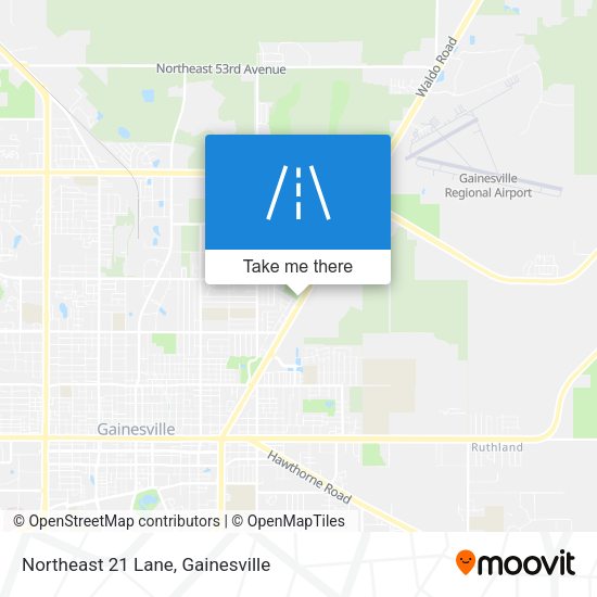 Northeast 21 Lane map