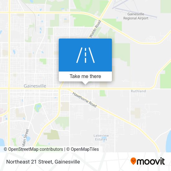 Northeast 21 Street map