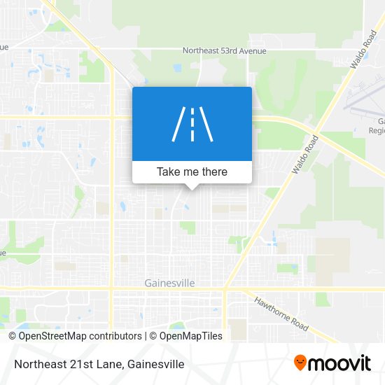 Northeast 21st Lane map