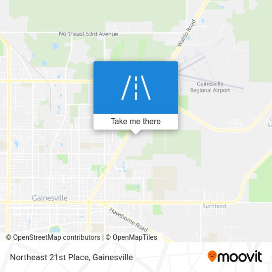 Northeast 21st Place map