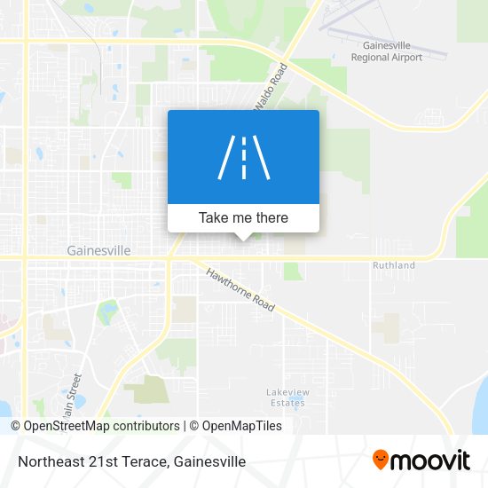 Northeast 21st Terace map
