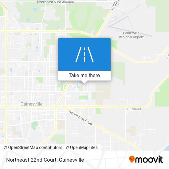 Northeast 22nd Court map