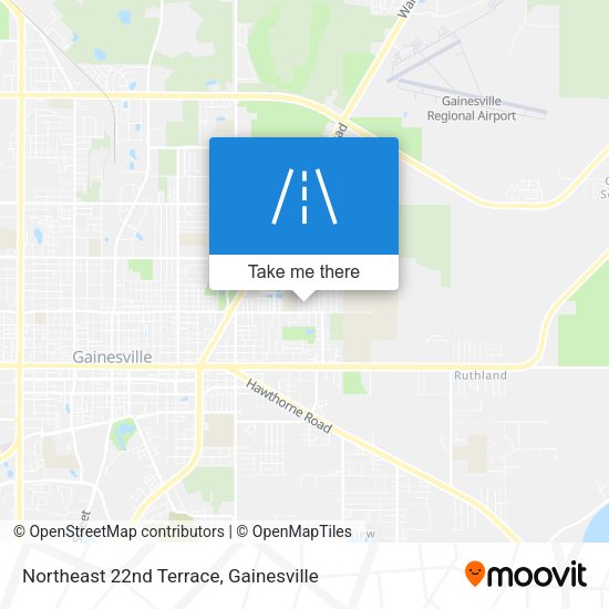 Northeast 22nd Terrace map