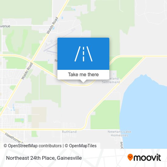 Northeast 24th Place map