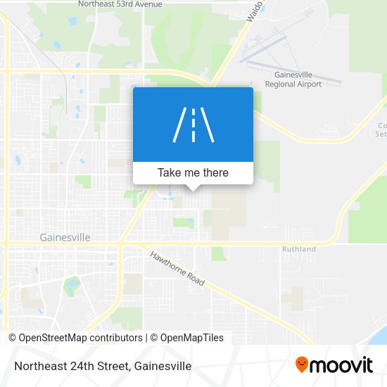 Northeast 24th Street map