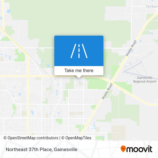 Northeast 37th Place map