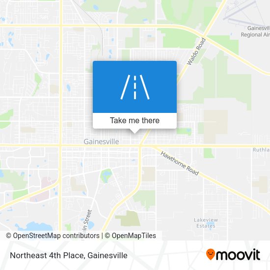 Northeast 4th Place map