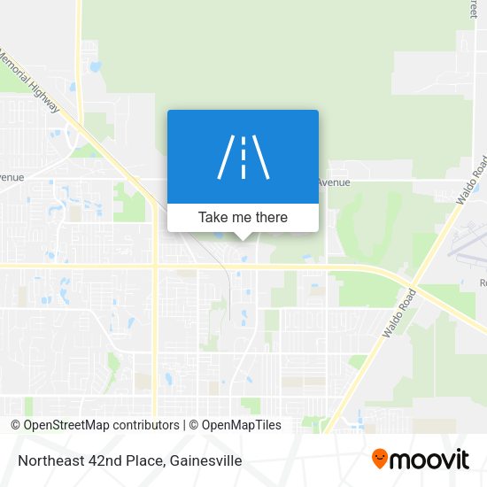 Northeast 42nd Place map