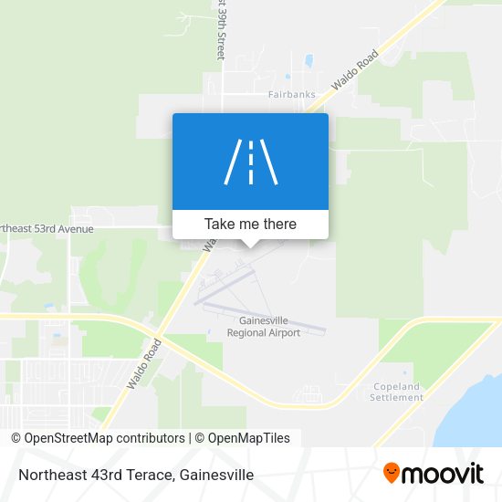 Northeast 43rd Terace map